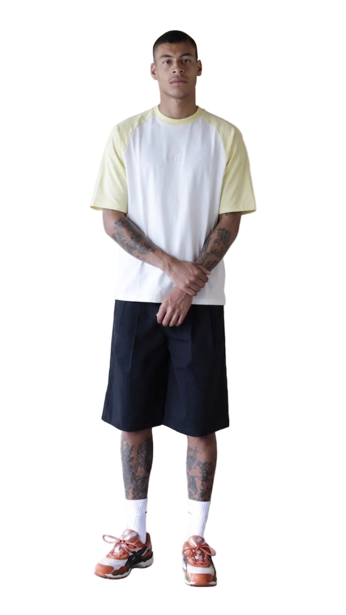 AMs butter yellow Raglan Tshirt